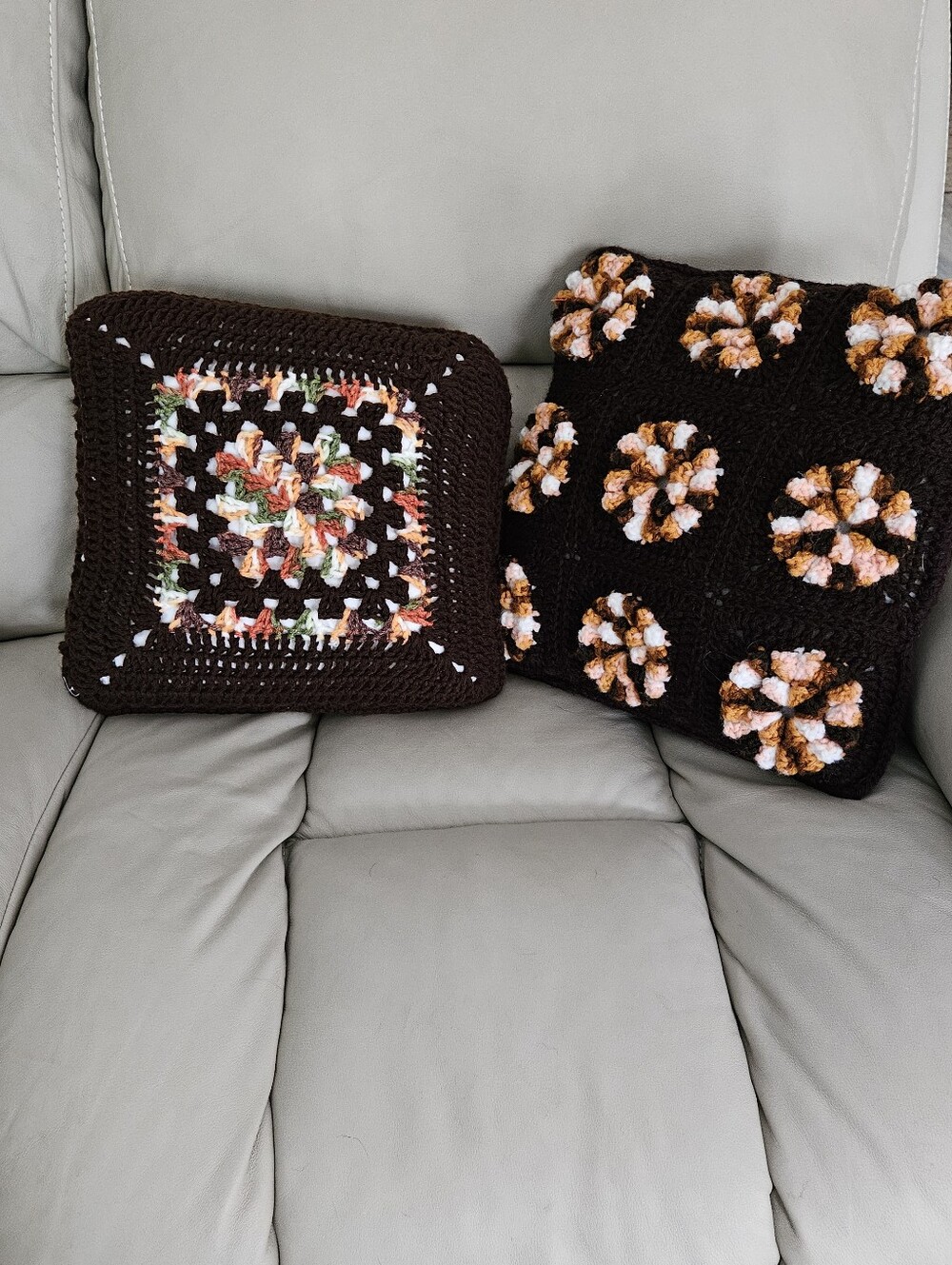 2 Vintage Pillows, handmade, granny core